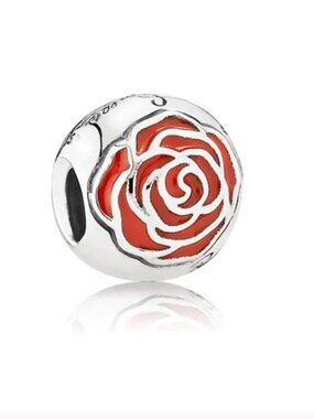 Authentic PANDORA Disney Belles Rose Silver 925 ALE Charm 791575EN09